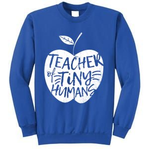 Teacher Of Tiny Hu Funny Preschool Kindergarten Teacher Gift Sweatshirt