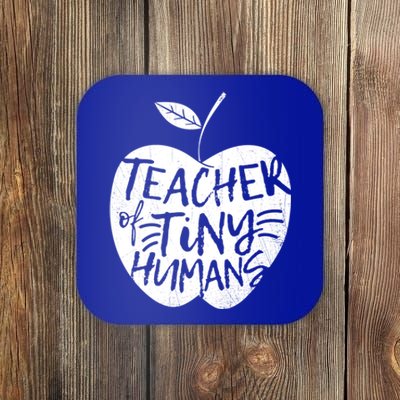 Teacher Of Tiny Hu Funny Preschool Kindergarten Teacher Gift Coaster