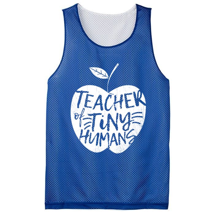 Teacher Of Tiny Hu Funny Preschool Kindergarten Teacher Gift Mesh Reversible Basketball Jersey Tank