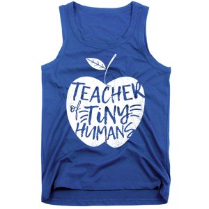 Teacher Of Tiny Hu Funny Preschool Kindergarten Teacher Gift Tank Top