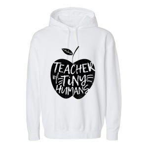 Teacher Of Tiny Hu Funny Preschool Kindergarten Teacher Gift Garment-Dyed Fleece Hoodie