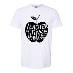 Teacher Of Tiny Hu Funny Preschool Kindergarten Teacher Gift Softstyle CVC T-Shirt