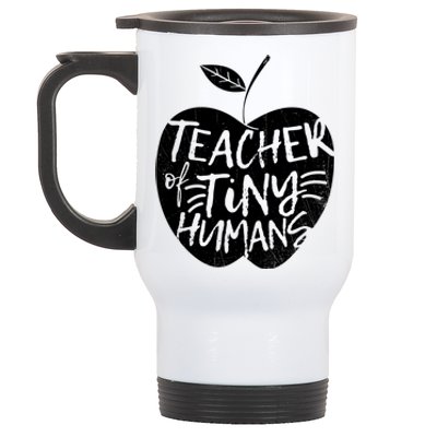 Teacher Of Tiny Hu Funny Preschool Kindergarten Teacher Gift Stainless Steel Travel Mug