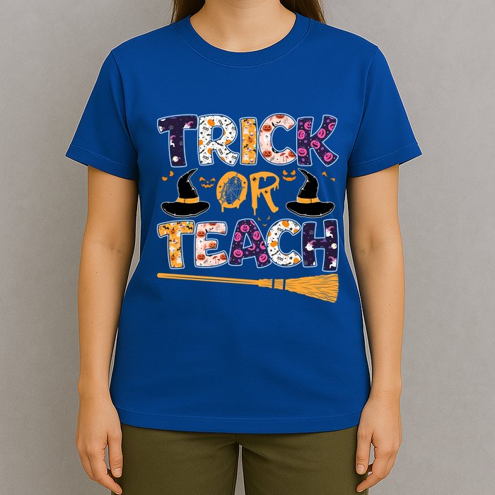 Trick Or Teach Funny Teacher Halloween Costume Great Gift T-Shirt
