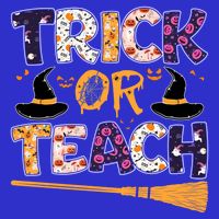 Trick Or Teach Funny Teacher Halloween Costume Great Gift Premium T-Shirt
