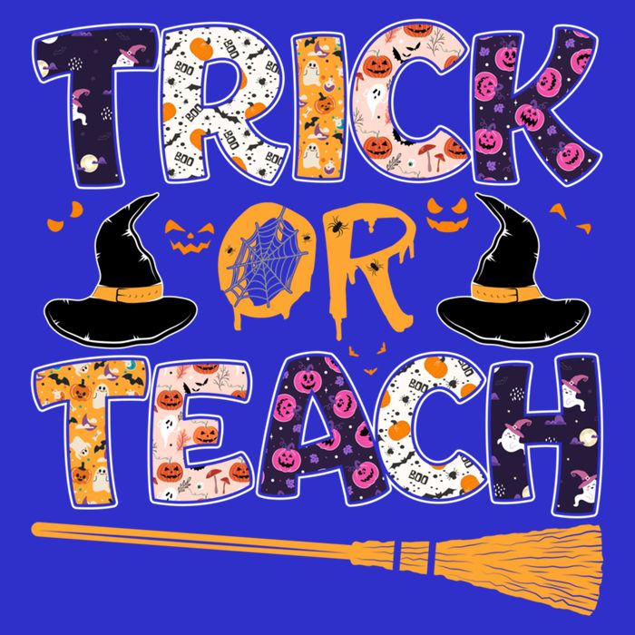 Trick Or Teach Funny Teacher Halloween Costume Great Gift Premium T-Shirt