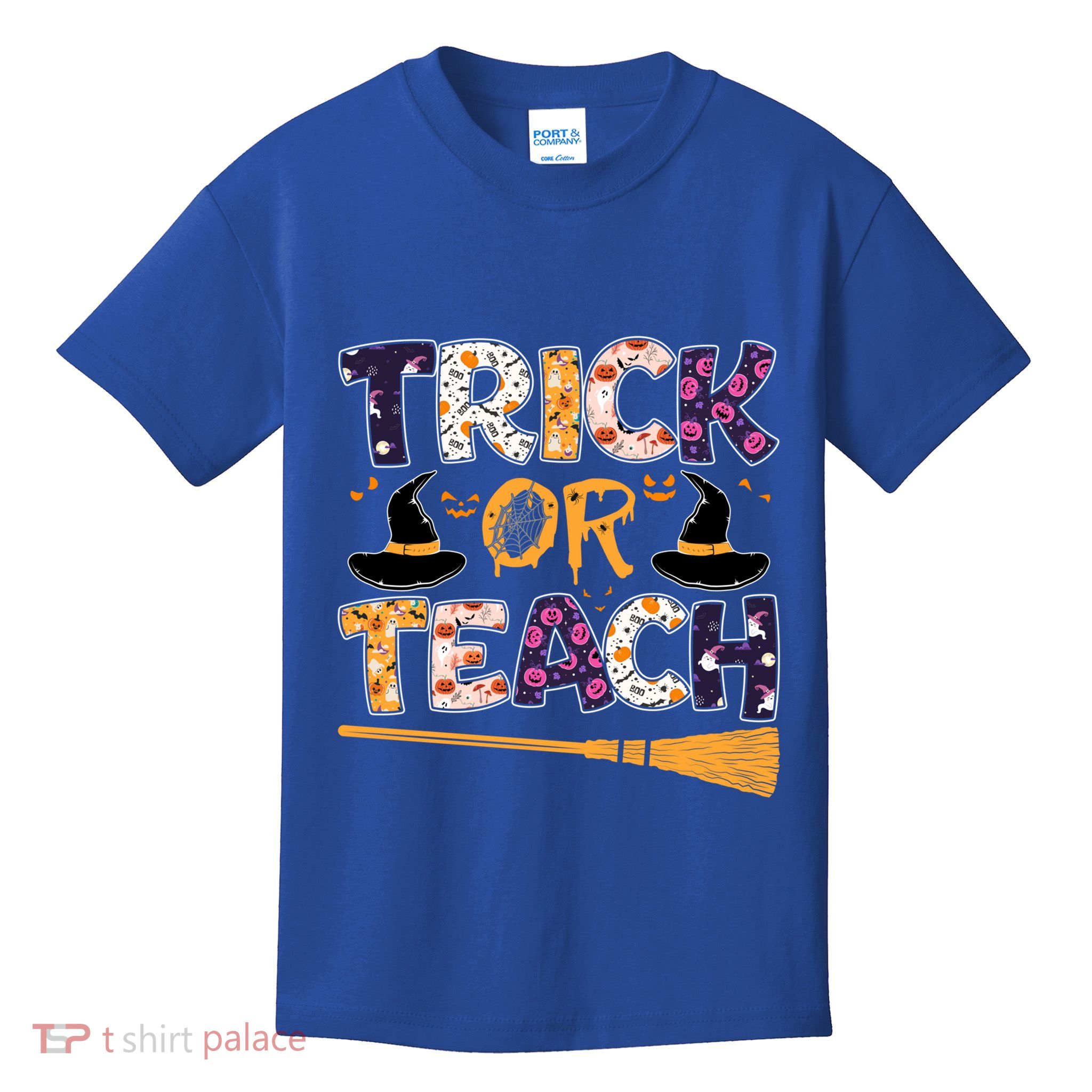 Trick Or Teach Funny Teacher Halloween Costume Great Gift Kids T-Shirt