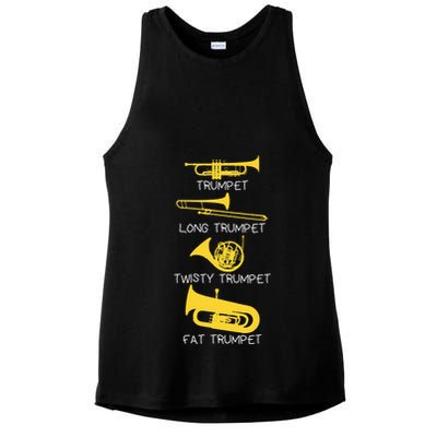 Types Of Trumpet Player  Marching Jazz Band Ladies PosiCharge Tri-Blend Wicking Tank