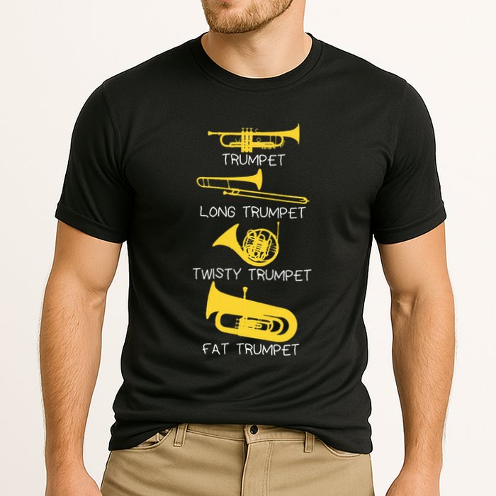 Types Of Trumpet Player  Marching Jazz Band Performance Shirt