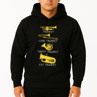Types Of Trumpet Player  Marching Jazz Band Hoodie