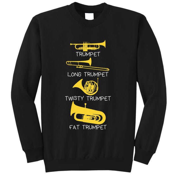 Types Of Trumpet Player  Marching Jazz Band Sweatshirt
