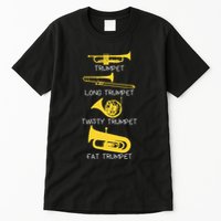 Types Of Trumpet Player  Marching Jazz Band Tall T-Shirt