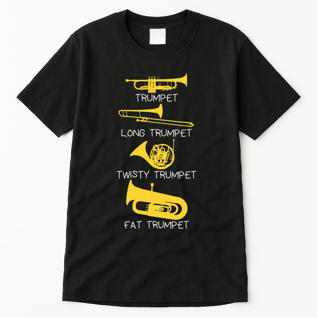 Types Of Trumpet Player  Marching Jazz Band Tall T-Shirt