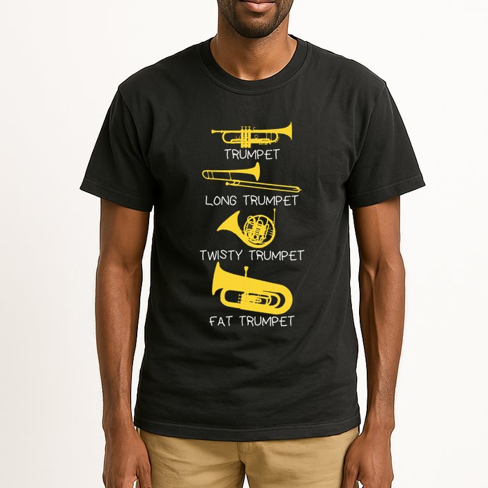Types Of Trumpet Player  Marching Jazz Band Tall T-Shirt
