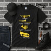 Types Of Trumpet Player  Marching Jazz Band Tall T-Shirt