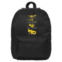 Types Of Trumpet Player  Marching Jazz Band 16 in Basic Backpack