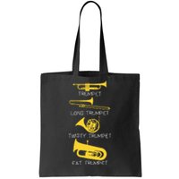 Types Of Trumpet Player  Marching Jazz Band Tote Bag