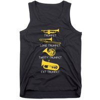 Types Of Trumpet Player  Marching Jazz Band Tank Top