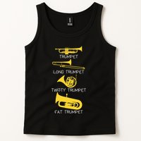 Types Of Trumpet Player  Marching Jazz Band Tank Top