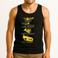 Types Of Trumpet Player  Marching Jazz Band Tank Top