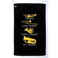 Types Of Trumpet Player  Marching Jazz Band Golf Towel
