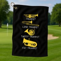 Types Of Trumpet Player  Marching Jazz Band Golf Towel
