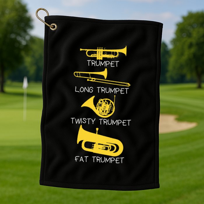 Types Of Trumpet Player  Marching Jazz Band Golf Towel