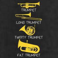 Types Of Trumpet Player  Marching Jazz Band Golf Towel