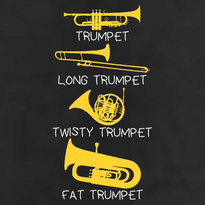 Types Of Trumpet Player  Marching Jazz Band Golf Towel