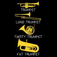 Types Of Trumpet Player  Marching Jazz Band Toddler T-Shirt