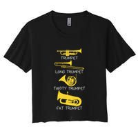 Types Of Trumpet Player  Marching Jazz Band Crop Top