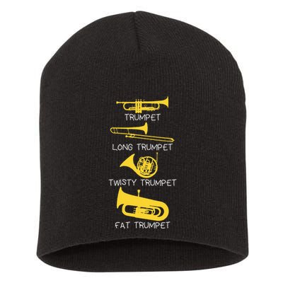 Types Of Trumpet Player  Marching Jazz Band Short Acrylic Beanie