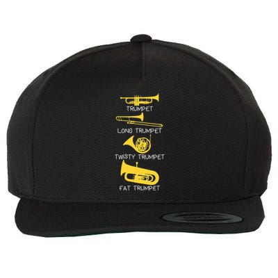Types Of Trumpet Player  Marching Jazz Band Wool Snapback Cap