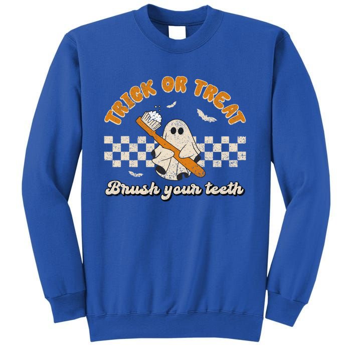 Trick Or Treat Brush Your Teeth Dentist Halloween Costume Gift Sweatshirt