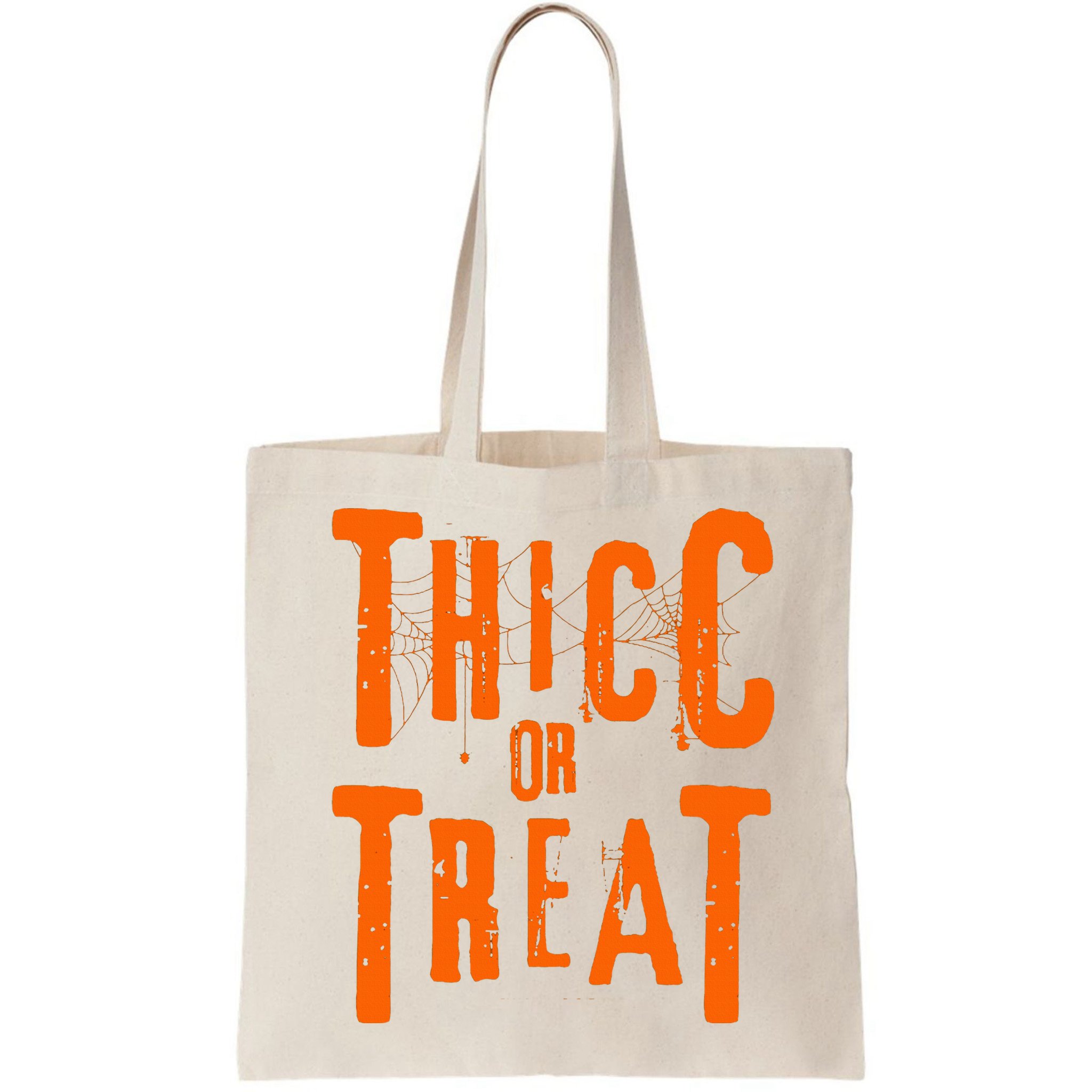 Thicc Or Treat Funny Halloween Workout Fitness Bodybuilding Bag