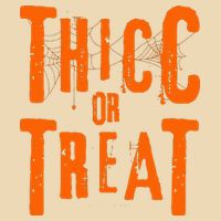 Thicc Or Treat Funny Halloween Workout Fitness Bodybuilding Bag