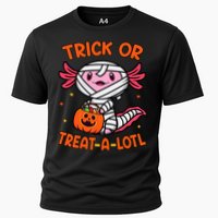 Trick Or Treat A Lotl Axolotl Halloween Costume Cooling Performance Crew T-Shirt