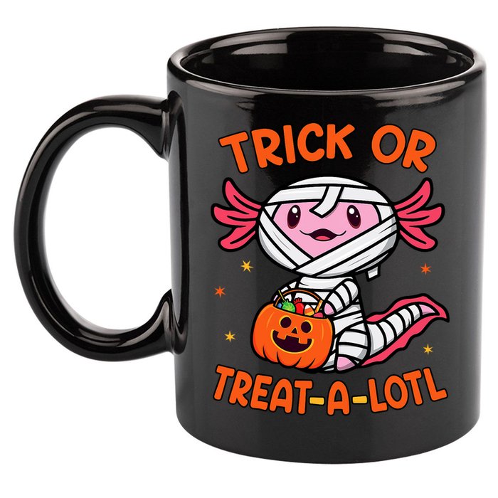 Trick Or Treat A Lotl Axolotl Halloween Costume 11oz C Handle Ceramic Mug