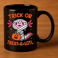 Trick Or Treat A Lotl Axolotl Halloween Costume 11oz C Handle Ceramic Mug