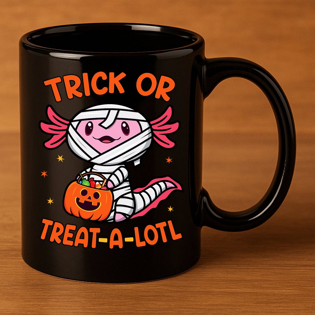 Trick Or Treat A Lotl Axolotl Halloween Costume 11oz C Handle Ceramic Mug