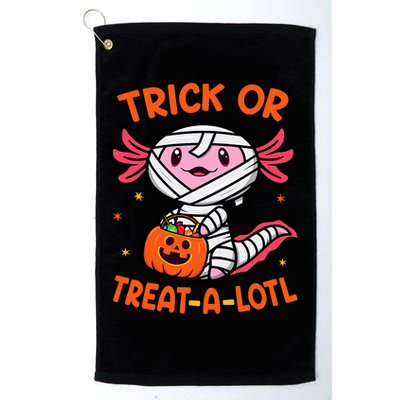 Trick Or Treat A Lotl Axolotl Halloween Costume Golf Towel