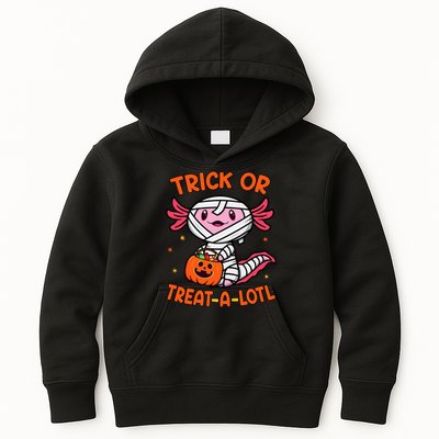 Trick Or Treat A Lotl Axolotl Halloween Costume Kids Hoodie