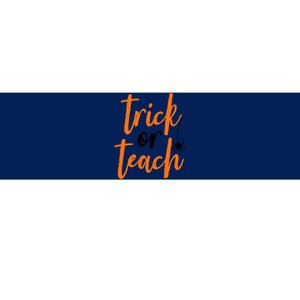 Trick Or Teach Teacher Halloween Design Bumper Sticker