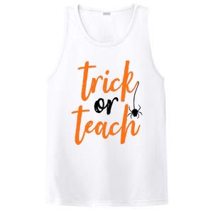 Trick Or Teach Teacher Halloween Design PosiCharge Competitor Tank