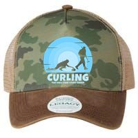 The Only Time I Ever Sweep Curling Player On Funny Curling Gift Legacy Tie Dye Trucker Hat