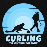 The Only Time I Ever Sweep Curling Player On Funny Curling Gift Ladies PosiCharge Tri-Blend Wicking Tank