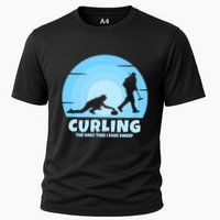 The Only Time I Ever Sweep Curling Player On Funny Curling Gift Performance Shirt
