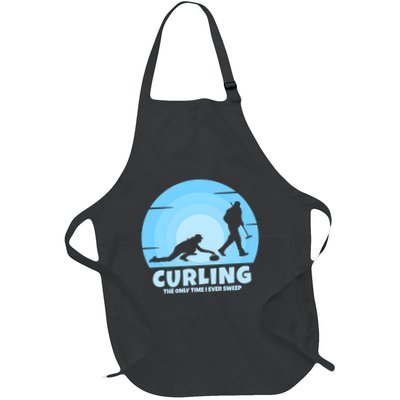 The Only Time I Ever Sweep Curling Player On Funny Curling Gift Apron