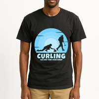 The Only Time I Ever Sweep Curling Player On Funny Curling Gift Tall T-Shirt