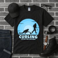 The Only Time I Ever Sweep Curling Player On Funny Curling Gift Tall T-Shirt